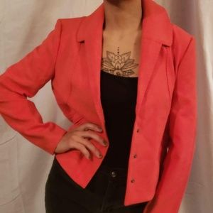 Red Halogen Long Sleeve Blazer